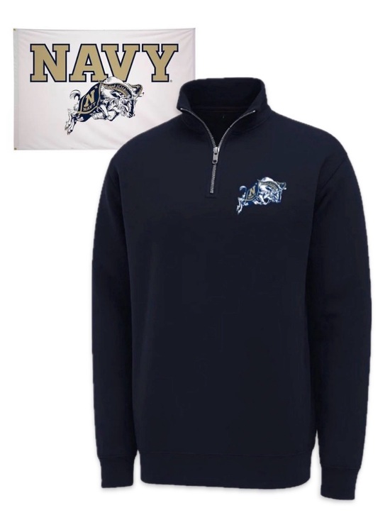 Sport-Tek Tops - NWOT [Sport-Tek] Naval Academy Navy Midshipmen Quarter-Zip Pullover Women’s XL